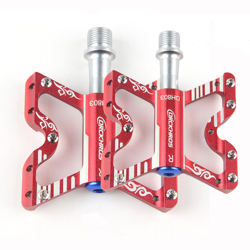 Bicycle Pedal Mountain Bike Road Aluminum Alloy Pedal Three-Bearing Pedal