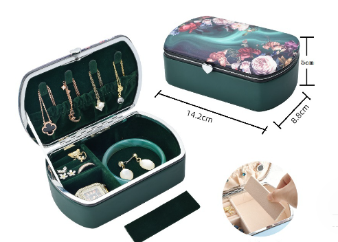 Simple Printed Home Desktop Jewelry Storage Box