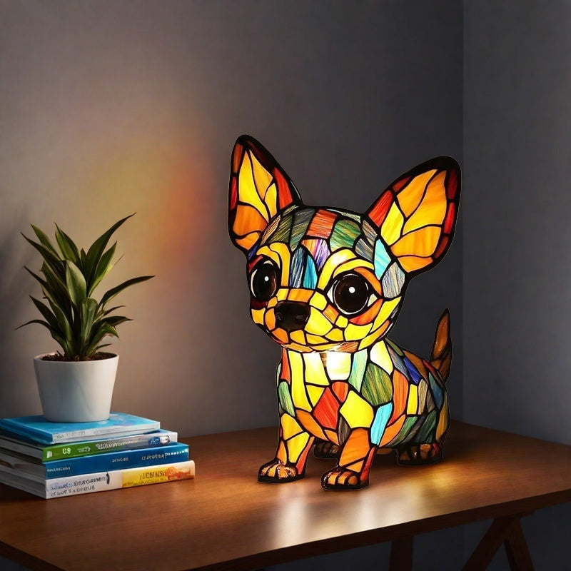 Animal resin LED night light, a cute bedside lamp for living rooms and bedrooms.