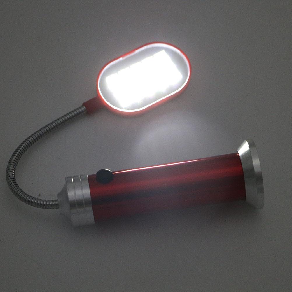 LED Flashlight Flexible 1 Mode Aluminum Desk Light Lamp 15 LED  With Magnet Torch Perfect Companion Light