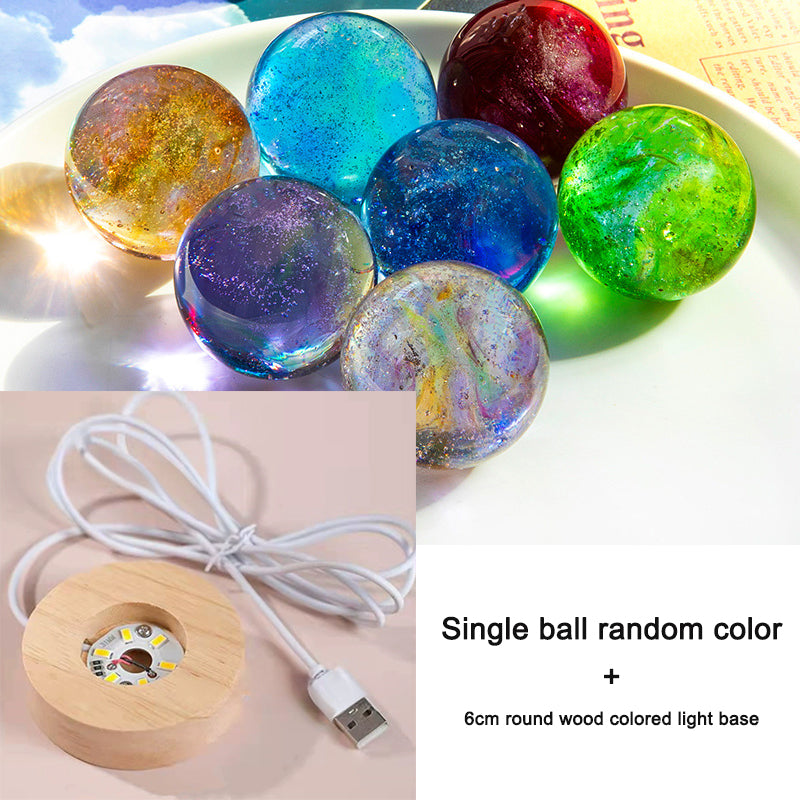 Colorful glass beads dragon beads glowing crystal balls desktop home decor ornaments birthday gifts small night lights