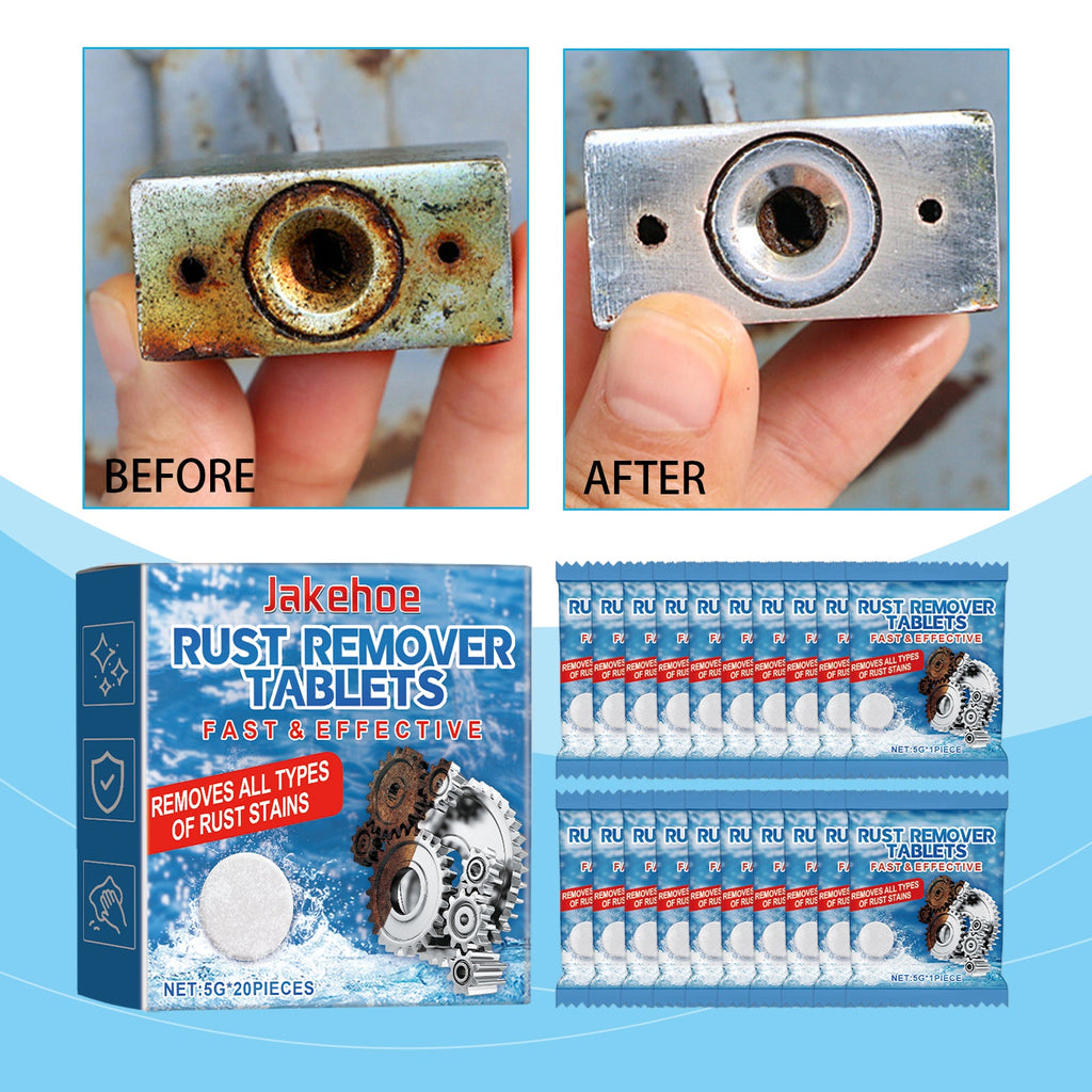 Rust Cleaning Effervescent Tablet, Multi-Effect Decontamination Metal Anti-Rust Home Cleaning Multi-Purpose Effervescent Tablet