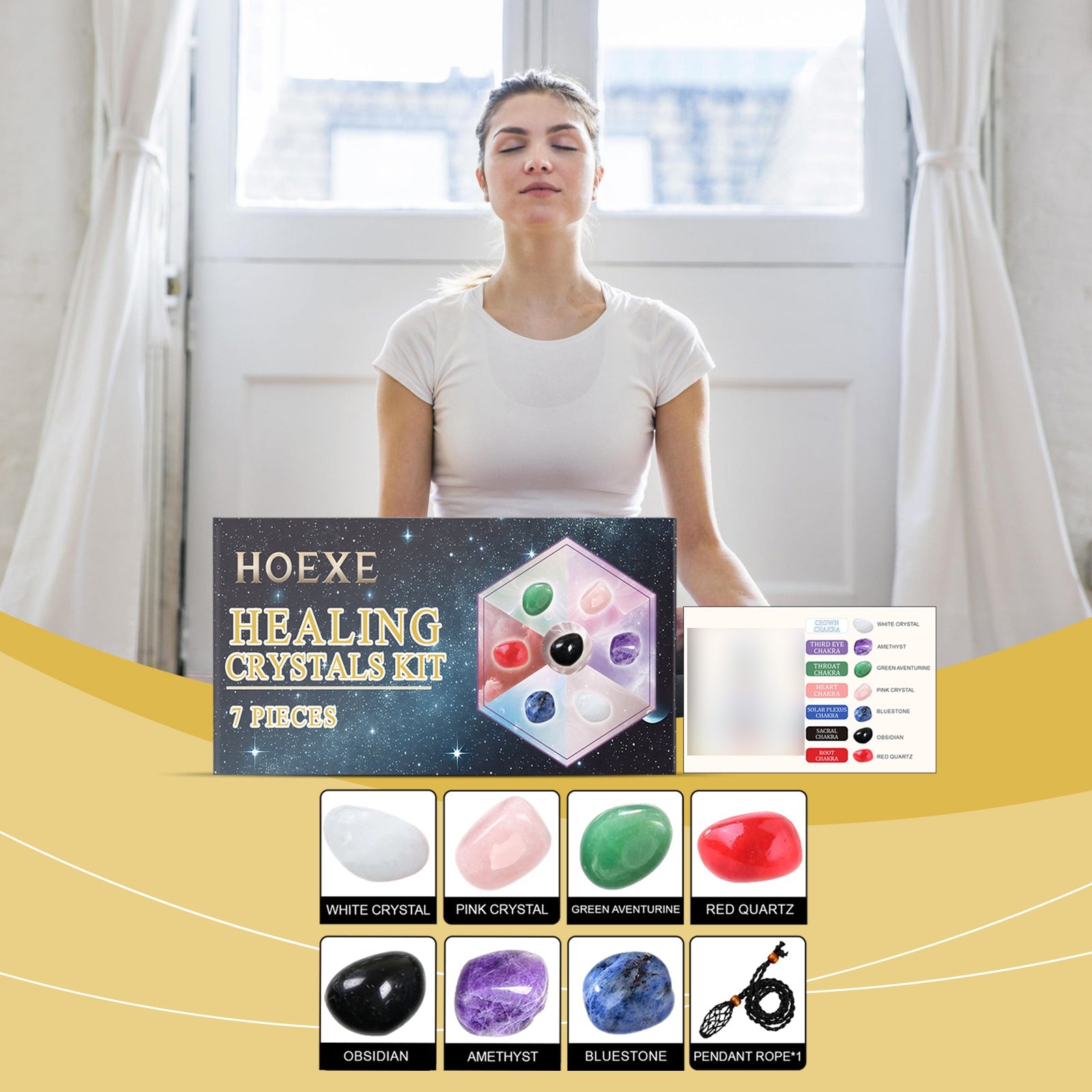 Rolling Stone Crystal Set, Home Living Room Bedroom Interior Decoration Crystal Decoration Crystal Set