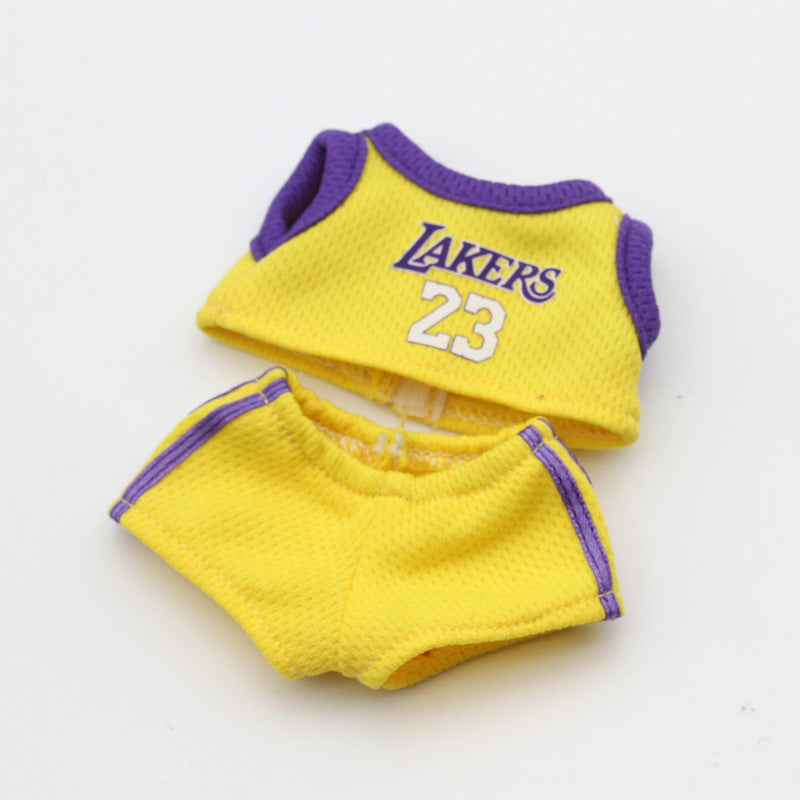 17cm Mini Labubu Doll'S Clothes Outfit Accessories For Basketball Playe Clothing Labubu Idol V2 Idol Athlete Clothing Gift
