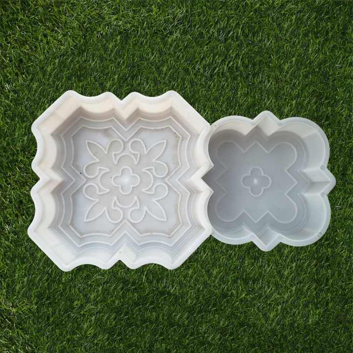 Plastic cement floor tile mold garden greening road concrete color brick mold box combined cement brick mold