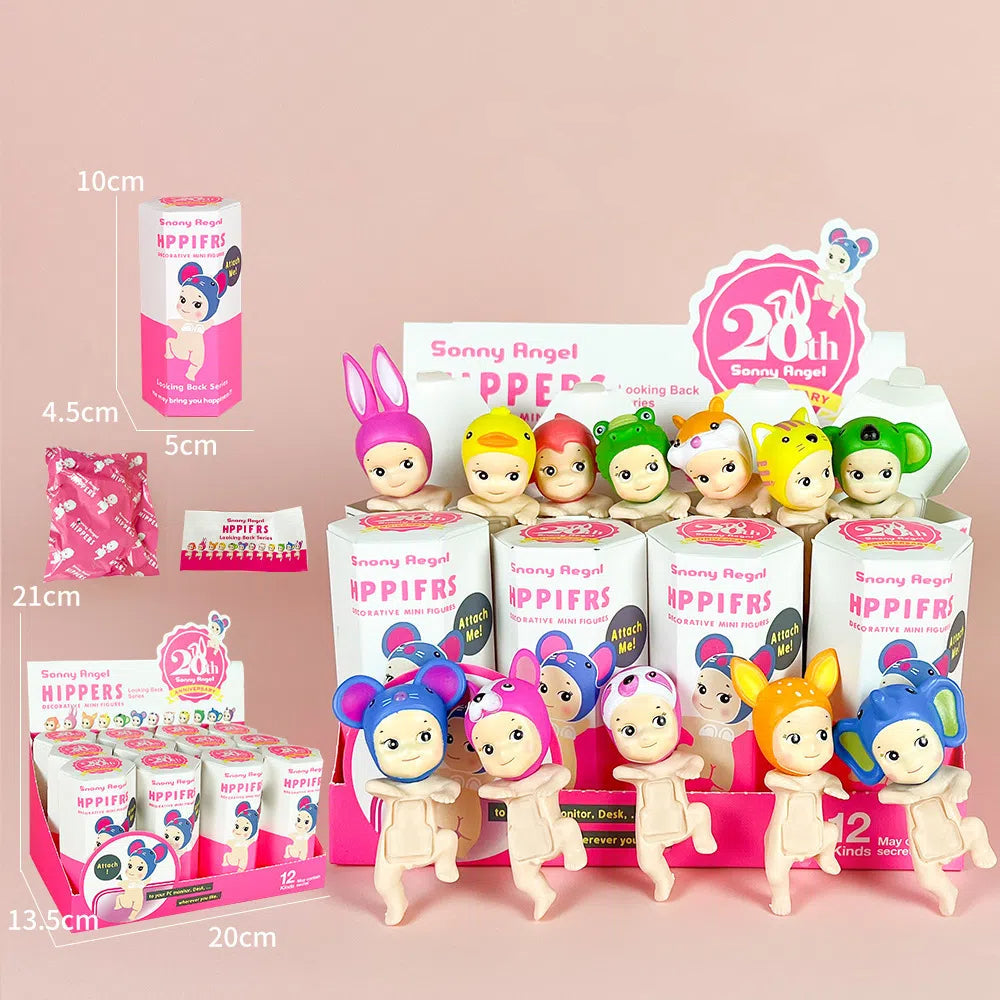 Party Angel Cheek Blind Box Car Ornament Mobile phone Decoration Handmade Anime Doll Finished End Box