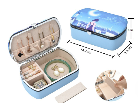 Simple Printed Home Desktop Jewelry Storage Box