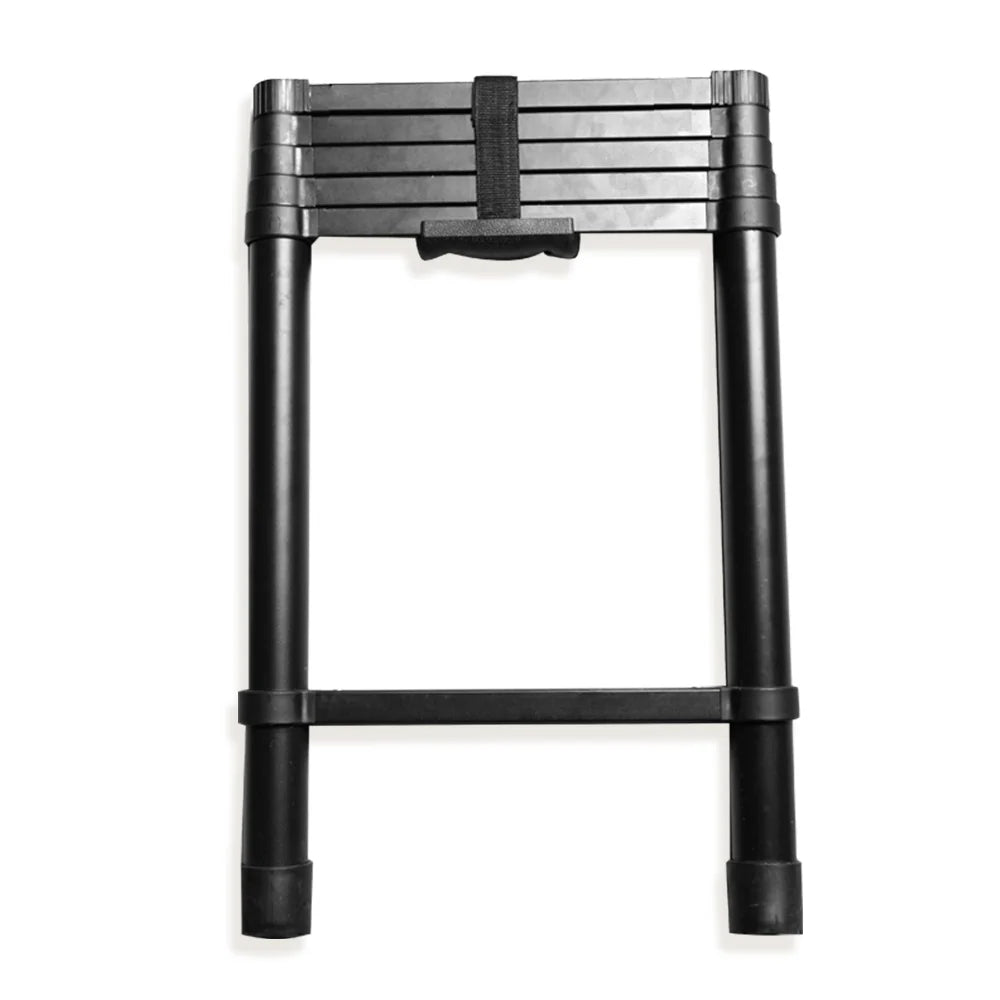 Portable Folding Aluminium Telescopic Ladder Non-Slip Extension Telescoping Ladder with Hooks Roof top tent and roof rack use