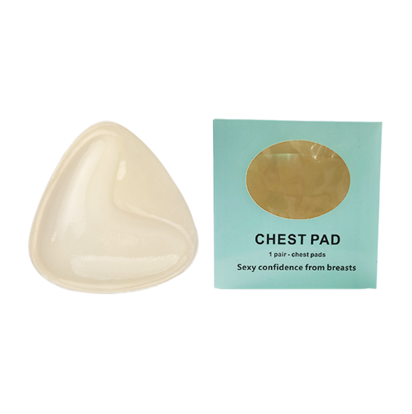 Triangle V-shaped thickened sponge chest patch small chest display large female double-sided self-adhesive chest pad