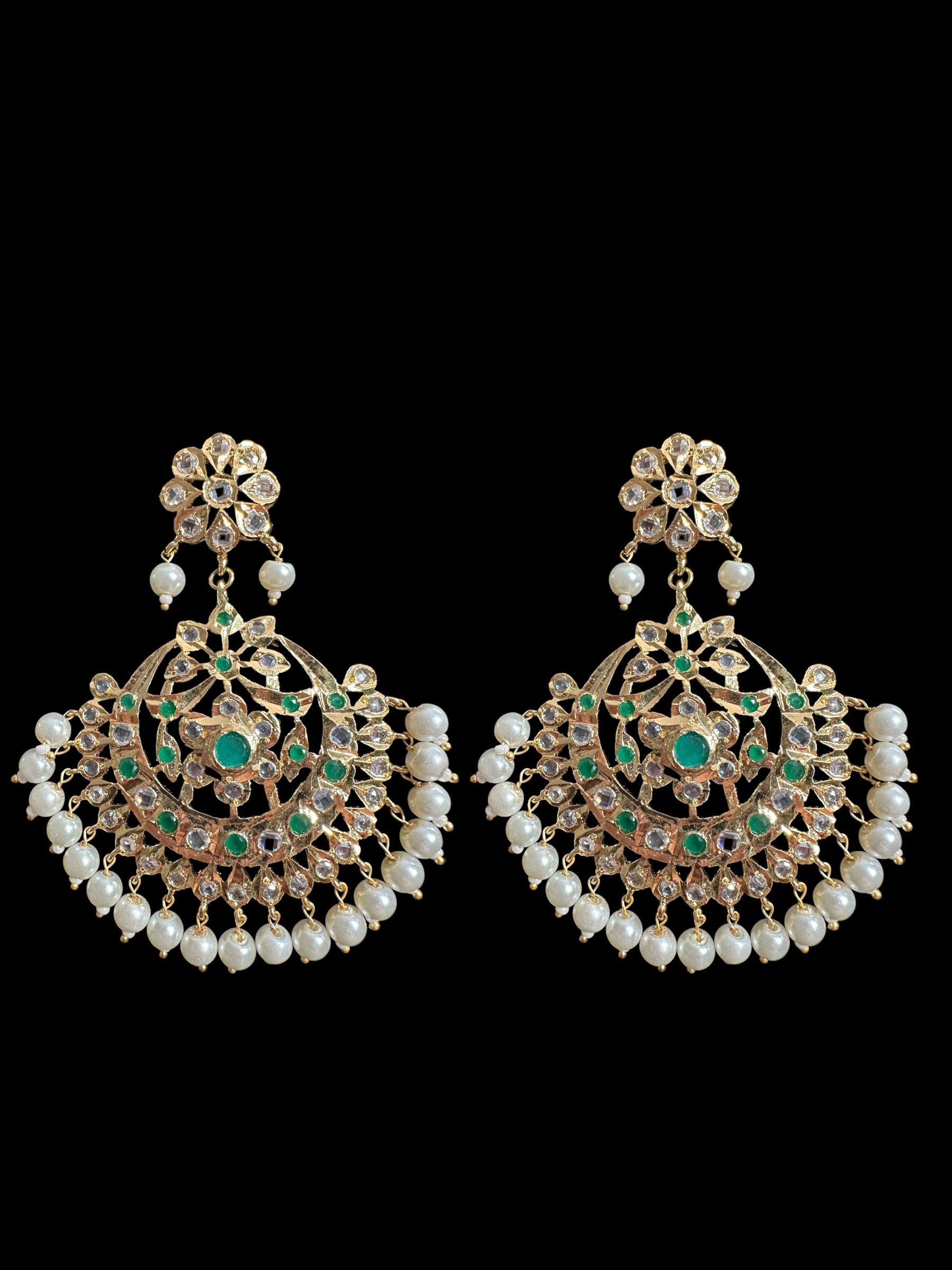 PS340 Nihar pendant set ( emerald ) (READY TO SHIP)
