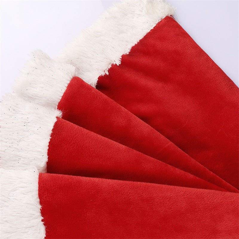 New Christmas Tree Skirt Christmas Party Decoration Santa Claus Feet Christmas Tree Base Apron