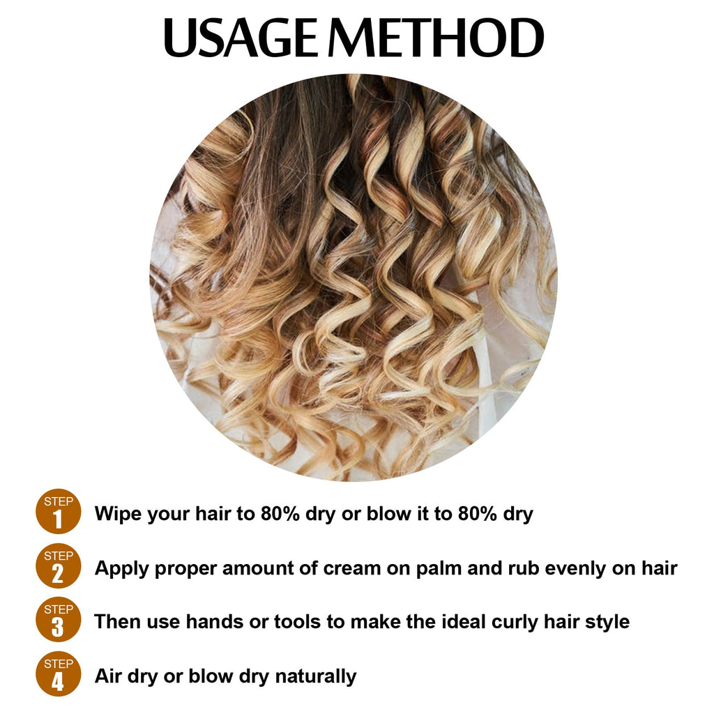 Elastin, Anti-Frizz Curly Hair Volumizing Natural Fluffy Moisturizing Styling Perm Care Style