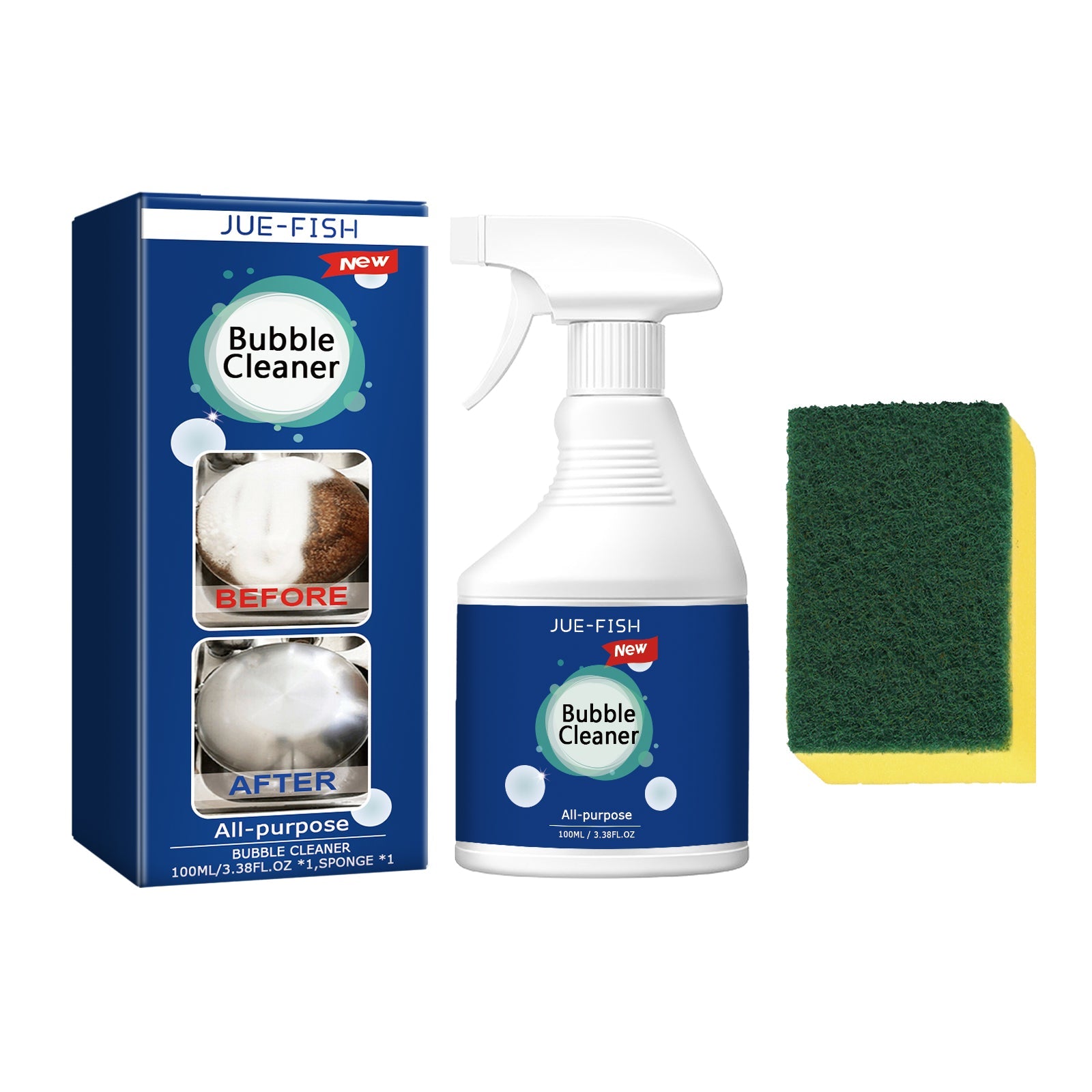 Bubble Cleaner, Range Hood Stove Exhaust Pipe Wall Kitchen Utensils Oil Cleaning Agent
