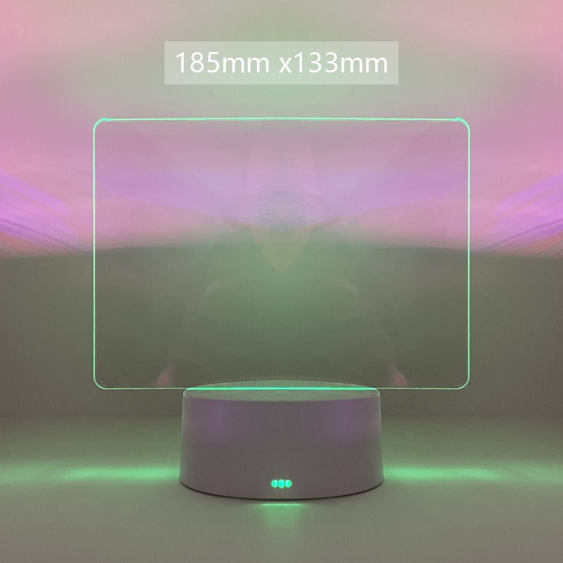 Take Down Notes And Light Up Your Space Transparent Luminous Acrylic Noteboard
