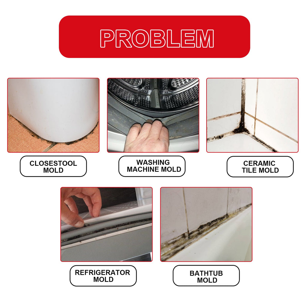 Mildew Removal Gel Cleaner For Kitchen Refrigerator Bathroom Wall Tile Mildew Stains
