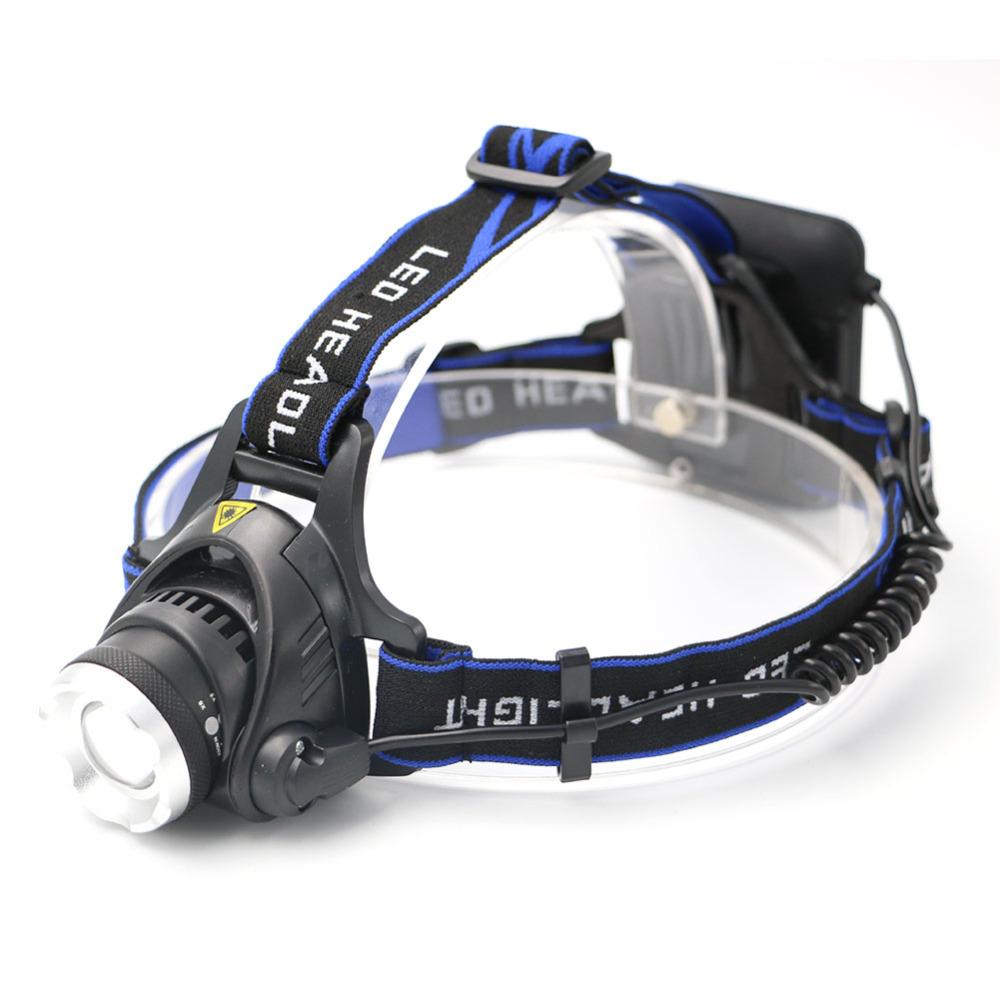 Zoomable Headlight XML T6 2000 Lumens 3 Modes LED  Zoom Focus Waterproof Use AA