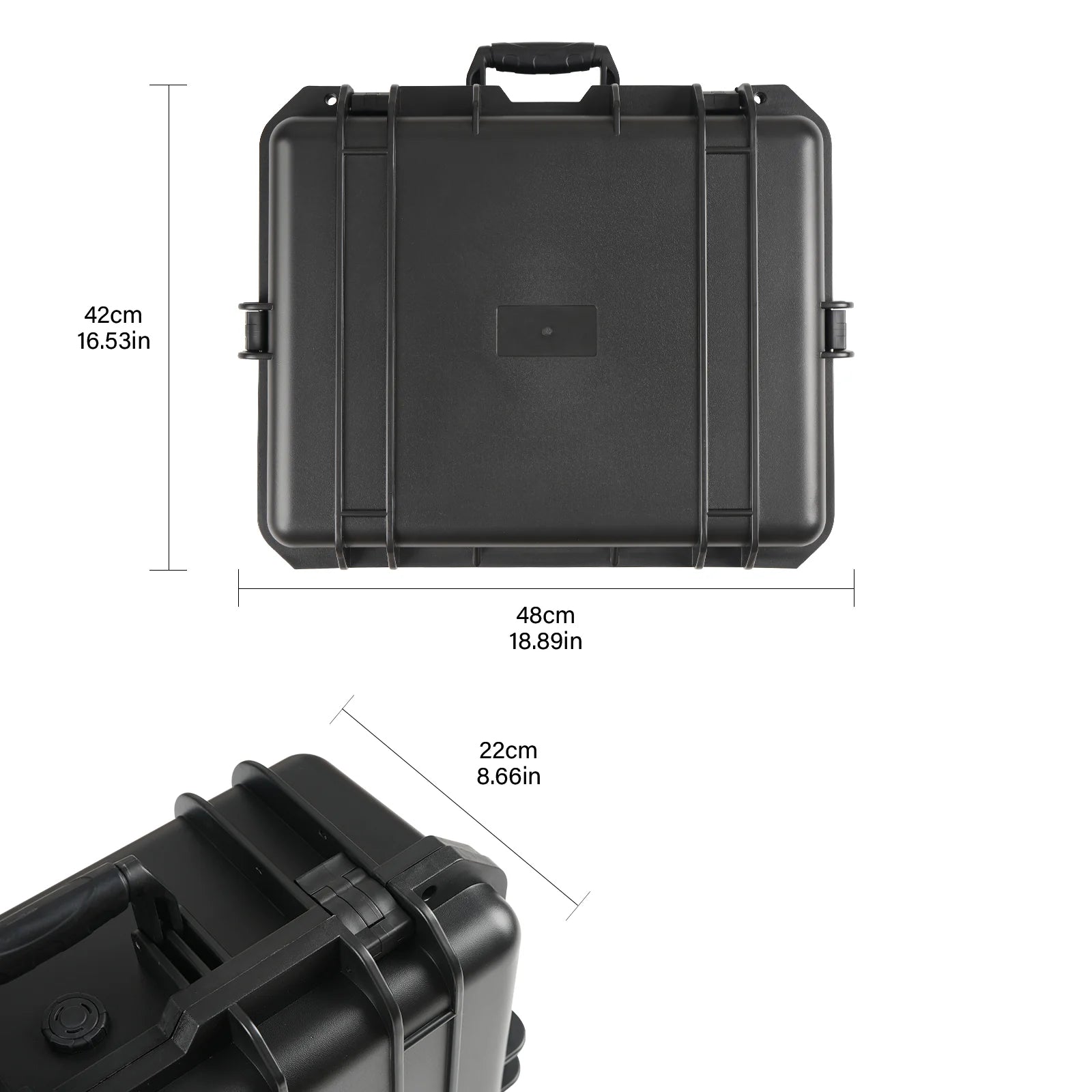 16.53 Inch With Cush- Proof Sponge Waterproof Storage Box for Protective Storage