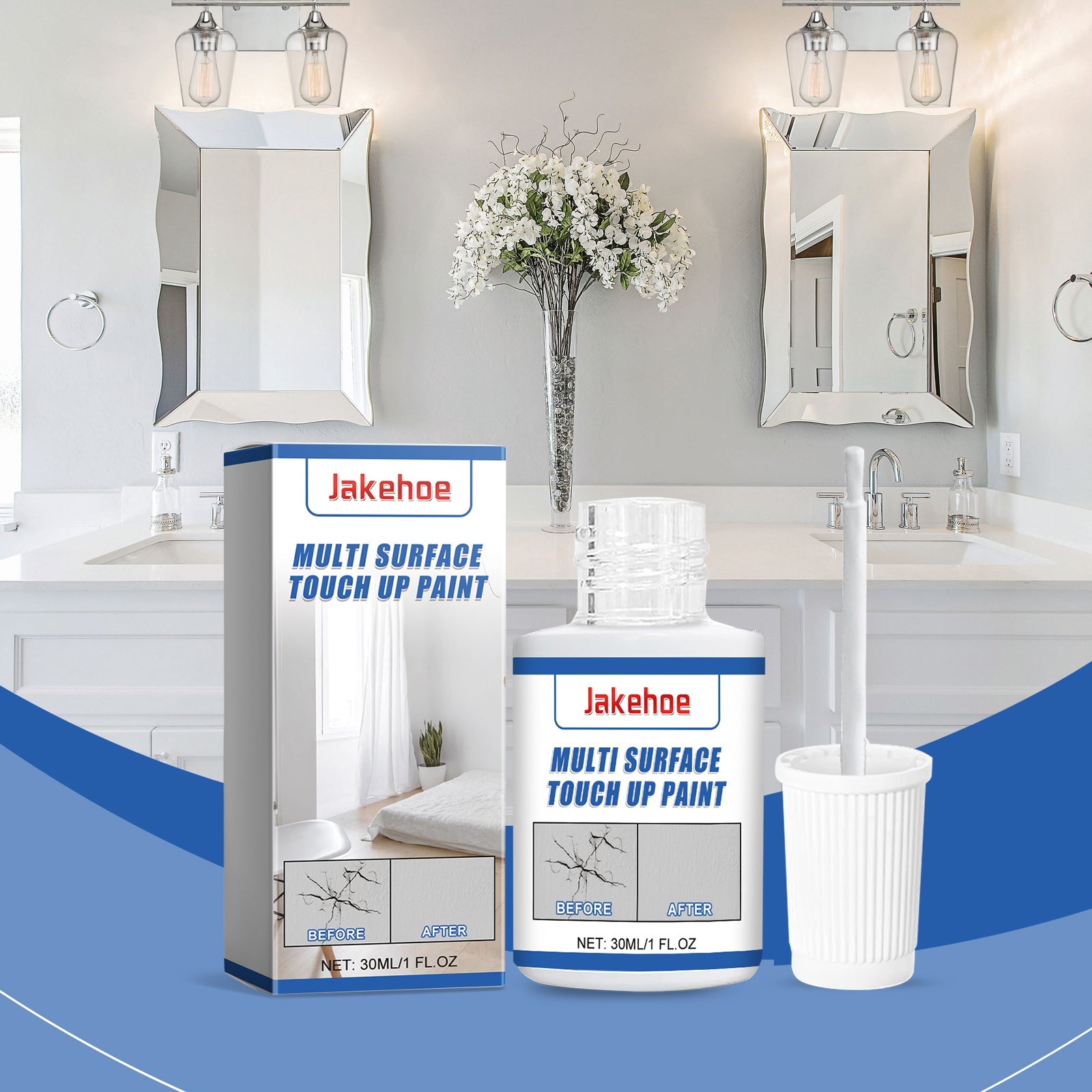 White Retouching Paint For Home Wall Damage Scratches Retreading Cover Multifunctional Waterproof Retouching Paint