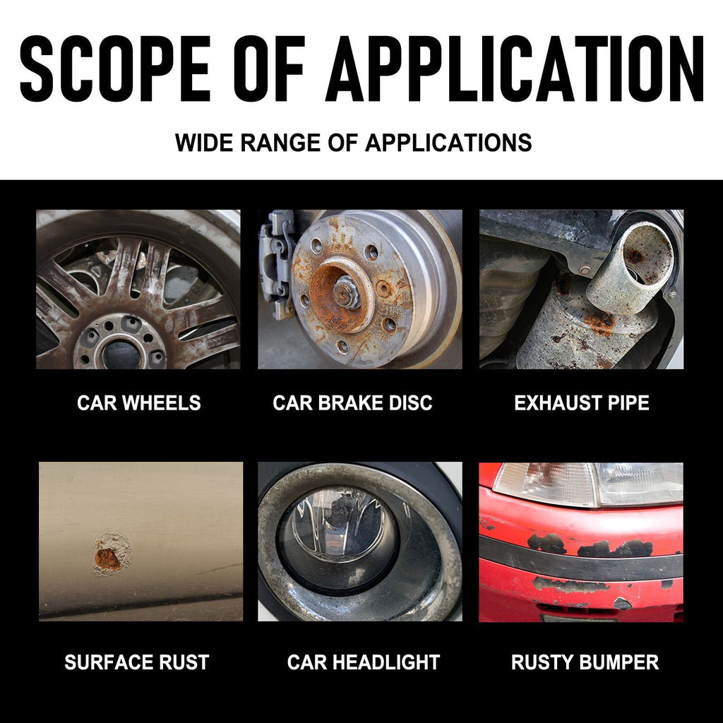 Wheel Paint Removal Iron Spray, Automobile Metal Rust Refurbishment Anti-Rust Care And Maintenance Cleaner
