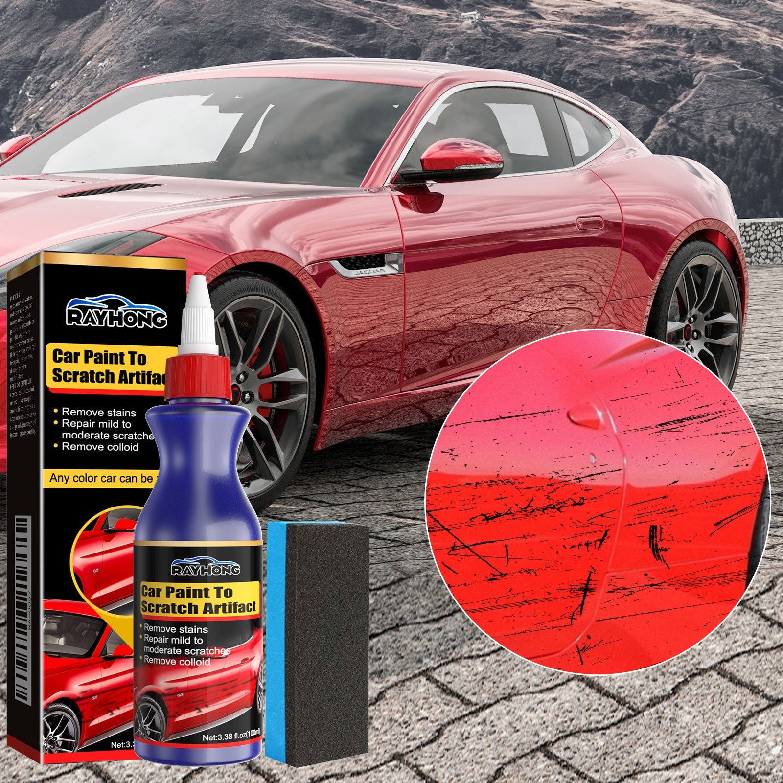 Car Paint To Scratch Artifact, Remove Paint Scratches Repair Protection Scratches Decontamination Polishing