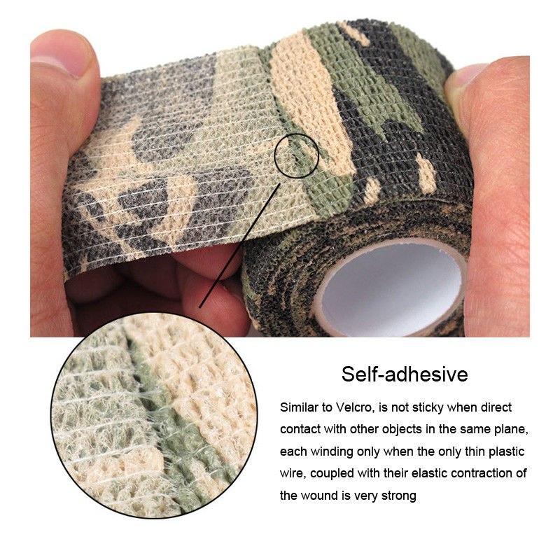 5CM X 4.5M Self-adhesive Non-woven Camouflage Stealth Tape