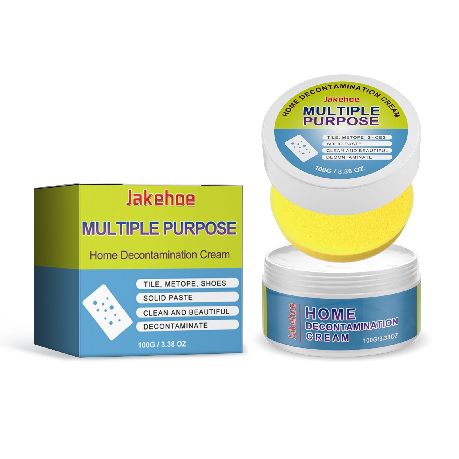 Multiple Purpose Home Decontamination Cream, Kitchen Stove Hood Heavy Oil Stain Scale Cleaning Cream