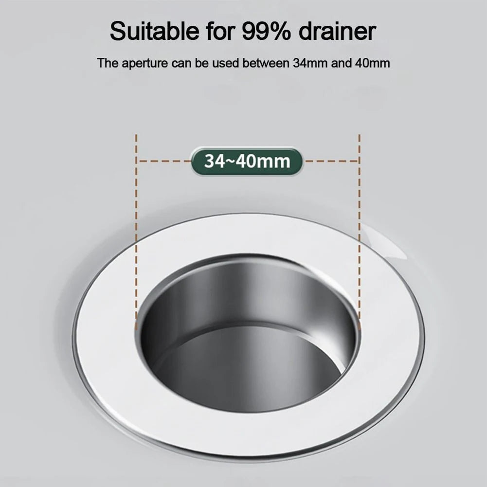 Kitchen Sink Drain Stainless steel  Strainer Sink Stopper Bath Plug Pop-Up Bounce Core Basin Drain Filter Hair Catcher Universal