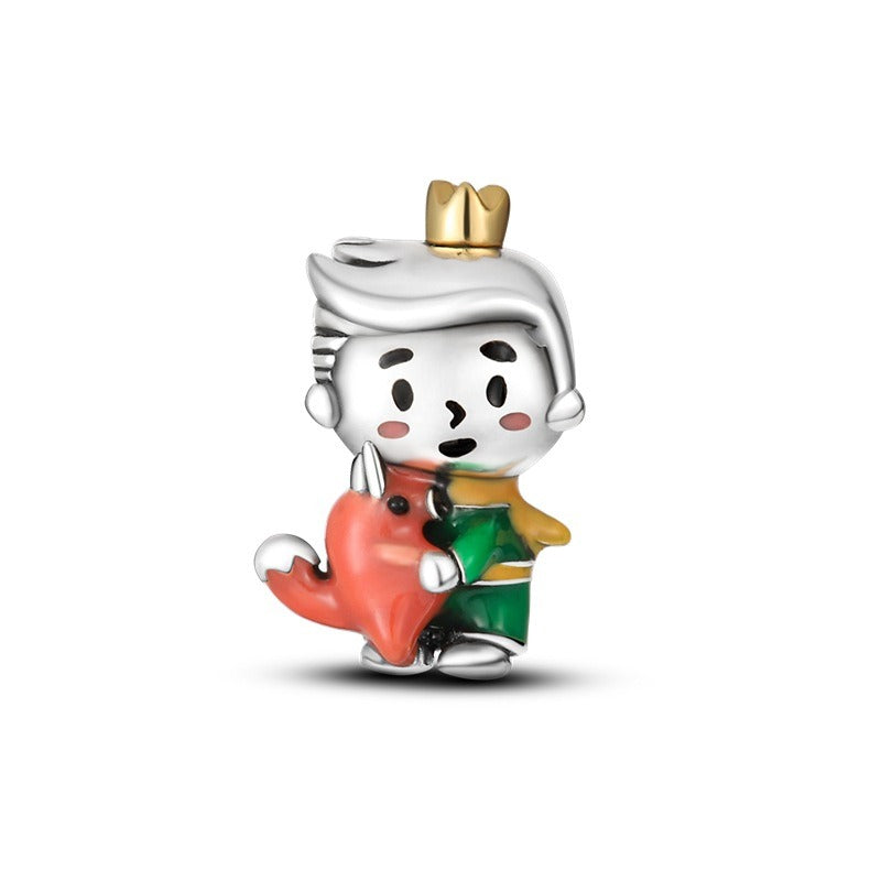 Ocean Dolphin and Whale Pendant Beads Copper Plated DIY Beads Bracelet Necklace