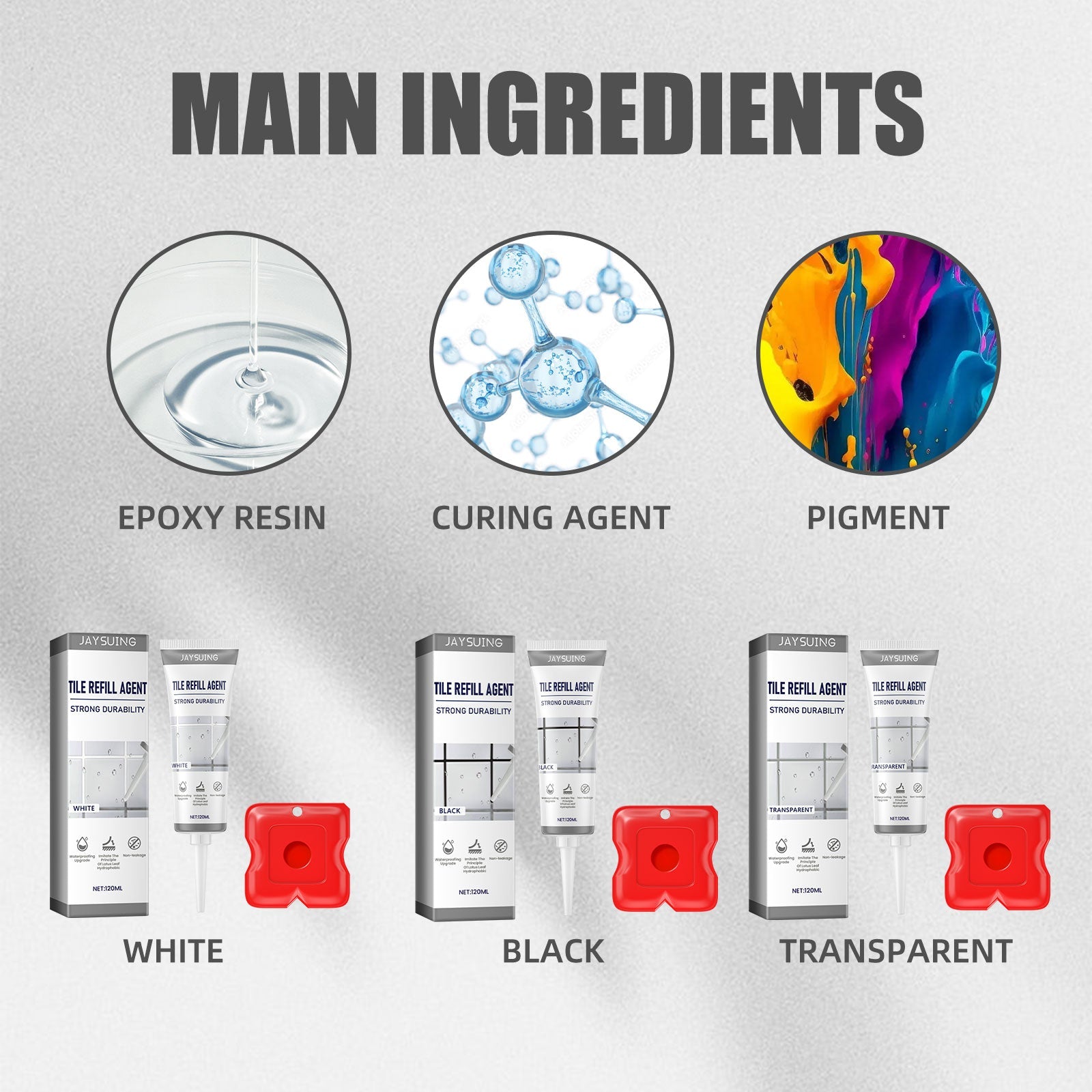 Tile Refill Agent, Kitchen Bathroom Waterproof Floor Mildew Proof Joint Tile Tip Sealant