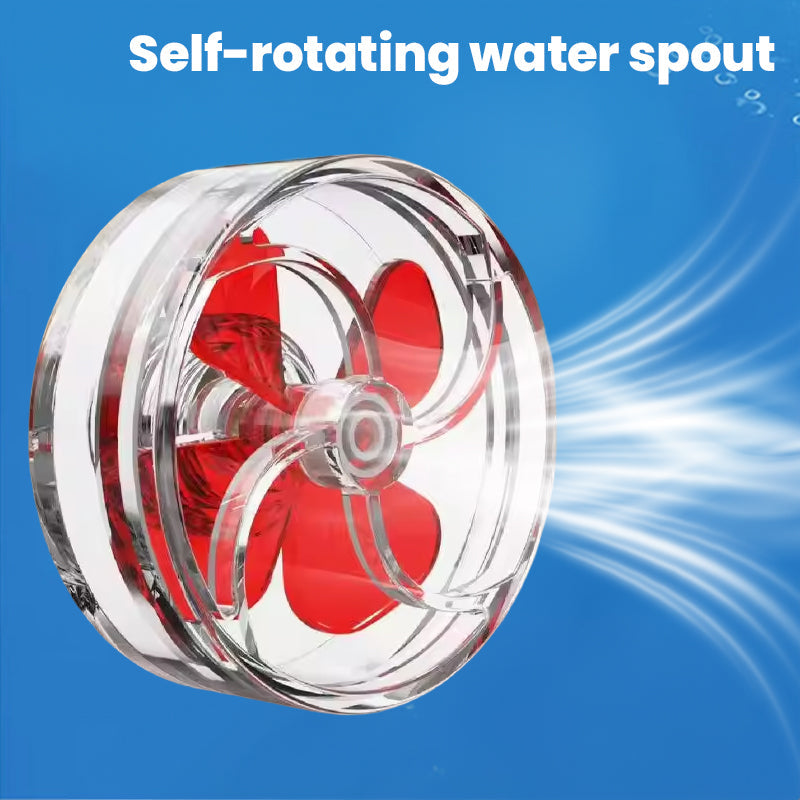 4-Blade Auto-Rotating Fan Kit for Fish Tank Outlet - Clover Accessories, Aquarium Filter Screen Add - ons