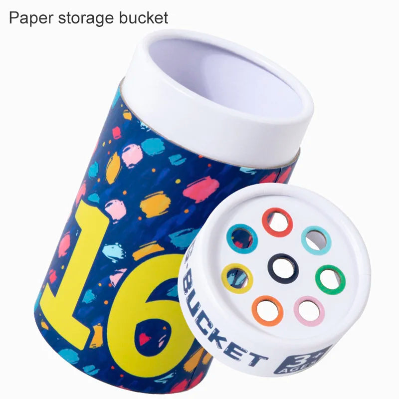 Children's puzzle color classification cup 1-3 year old baby color cognition Montessori classification bucket toy