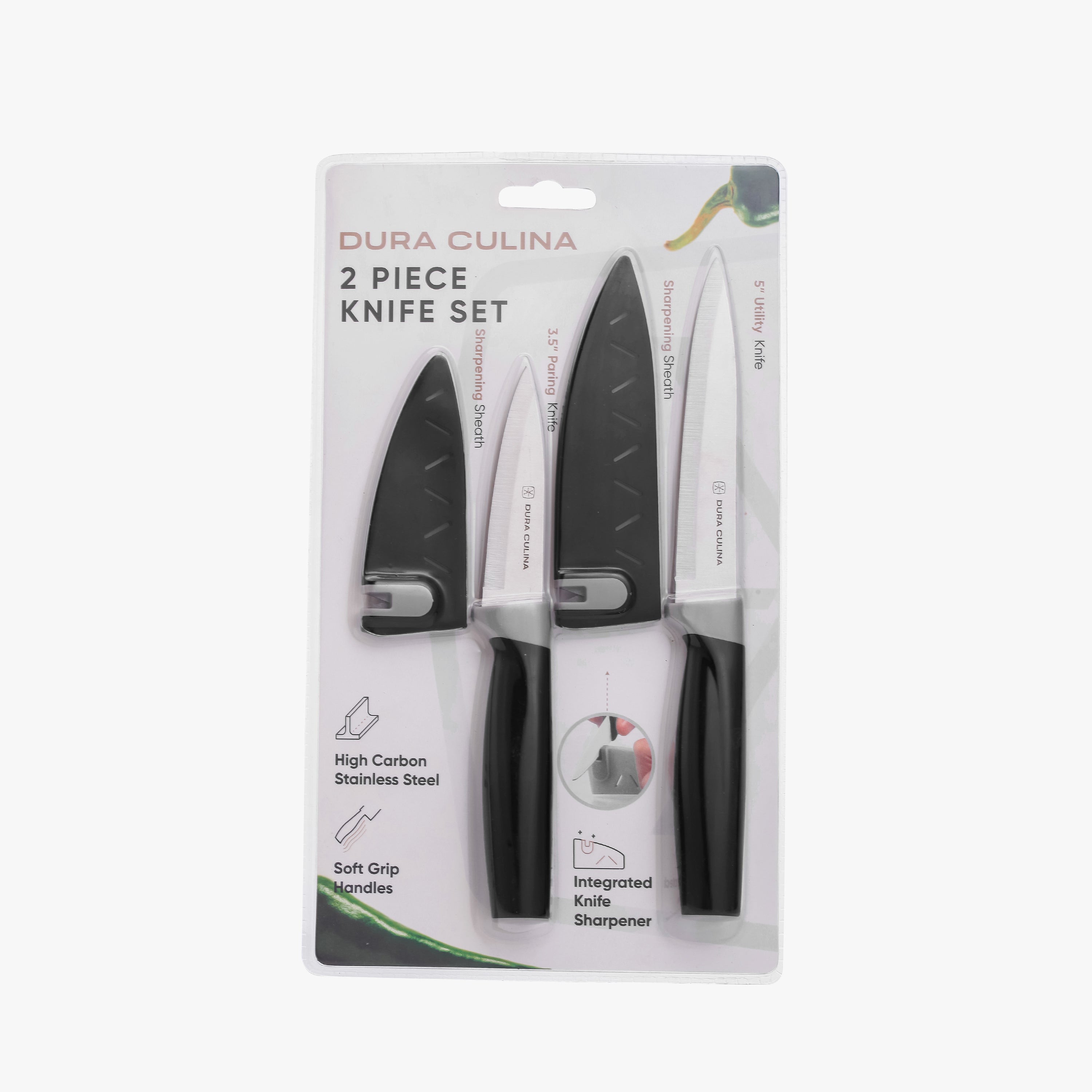 2 Piece Kitchen Knife Set