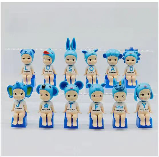 Party Angel Cheek Blind Box Car Ornament Mobile phone Decoration Handmade Anime Doll Finished End Box