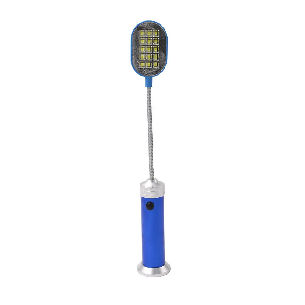 LED Flashlight Flexible 1 Mode Aluminum Desk Light Lamp 15 LED  With Magnet Torch Perfect Companion Light