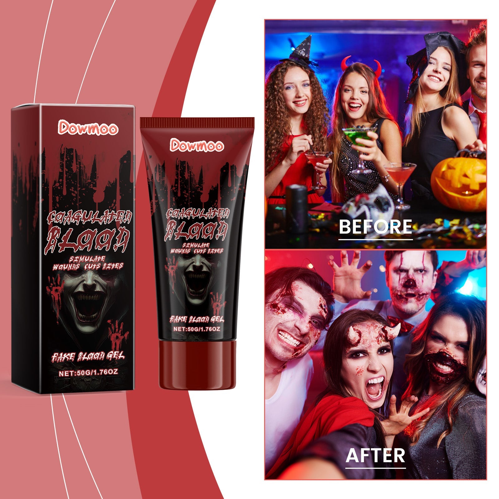 Halloween Makeup Gel, Halloween Party Gel To Create A Holiday Scary Atmosphere Entertainment Supplies