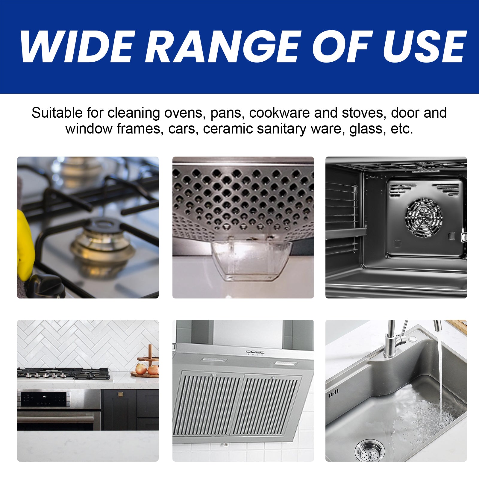 Oven Cookware Cleaner, Kitchen Stove Hood Wall Oil Cleaning To Remove The Bottom Of The Pan Black Dirt Cleaner