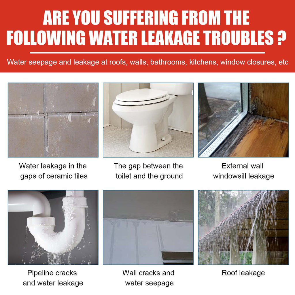 Waterproof Adhesive, Roof Bathroom Kitchen Wall Waterproof Free Smashing Brick Leakproof Paint