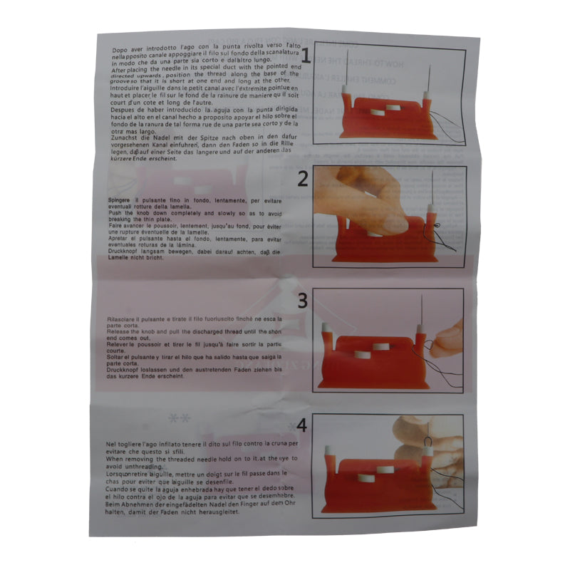 Home Sewing Creative DIY Tool 2 With Multi-Function Double-Headed Threader Needle Thread Orange Green Send Hand Sewing Needle Threading Needle