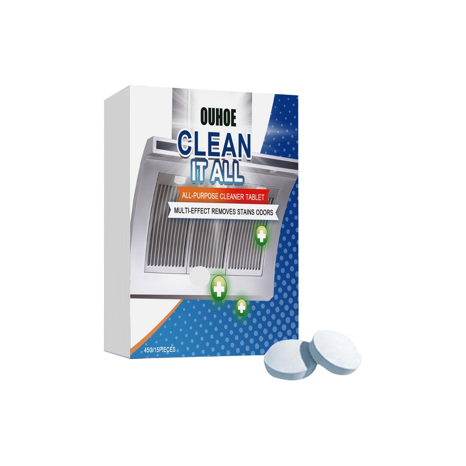 Ouhoe Kitchen Oil Cleaning Effervescent Tablet Household Kitchen Range Hood Oven Cleaning Effervescent Tablet