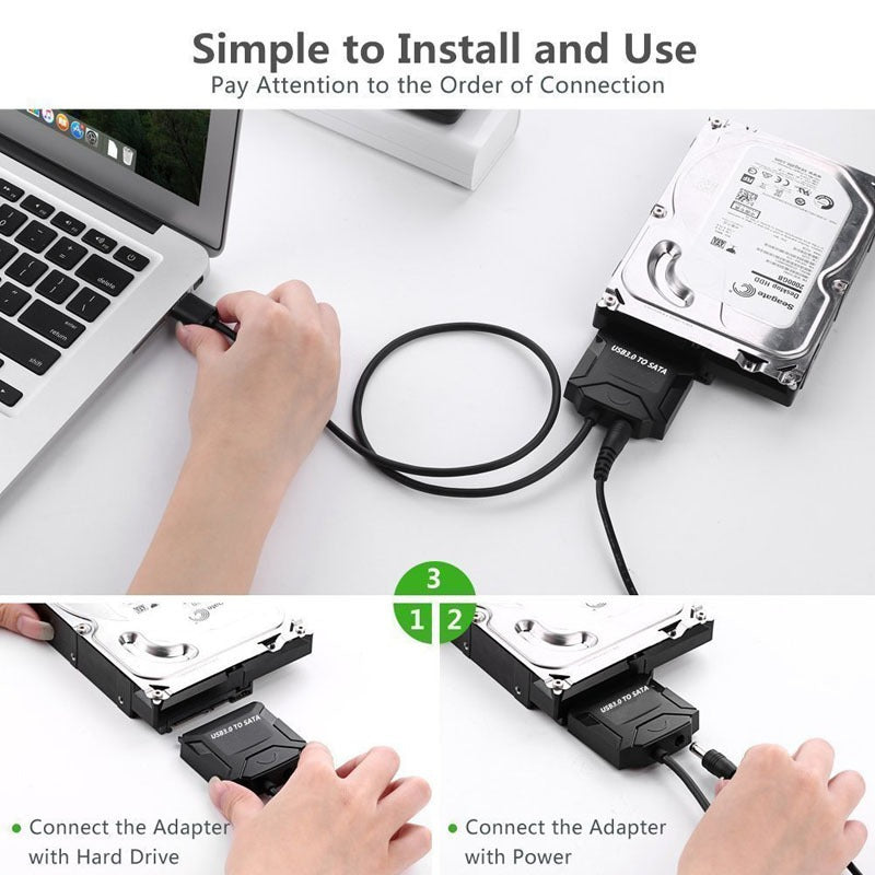 USB 3.0 to SATA hard drive cable USB 3.0 easy drive cable supports all hard drives