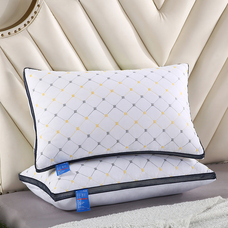 Thickened washable pillows hotel pillows home pillows student dormitory pillows neck protection pillows pillows