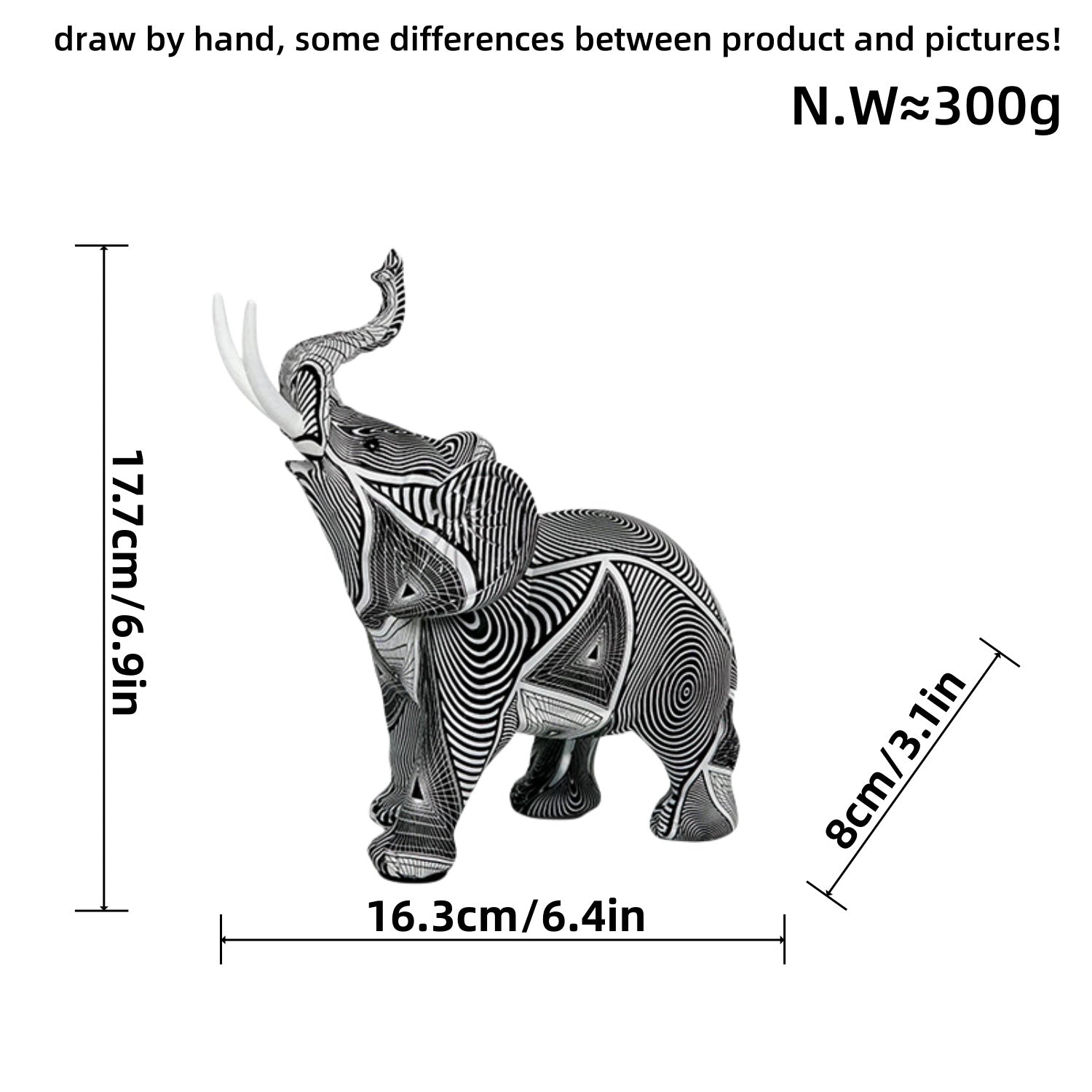 Graffiti Colorful Elephant Ornament Creative Resin Crafts Home Entrances Large Desktop Artworks Decorative Gifts