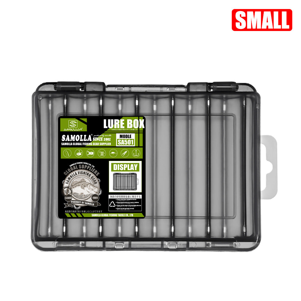 14-Compartment Fishing Tackle Box for Accessories, Lures & Hooks, Double-Sided Organizer.