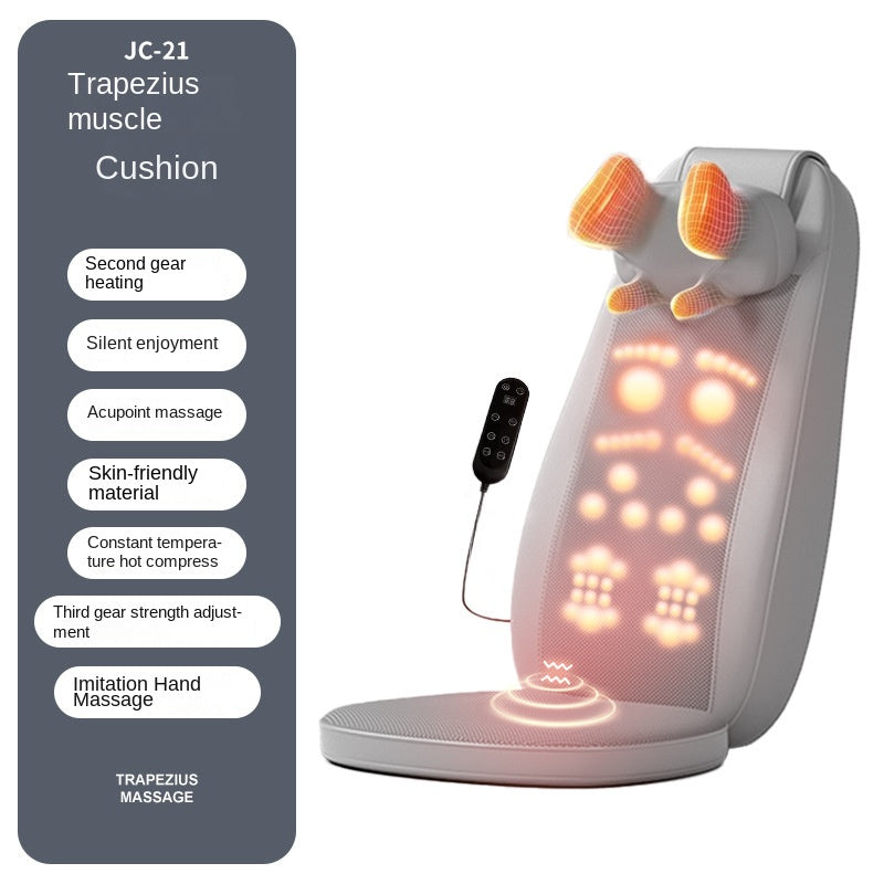 Shoulder Neck Lumbar Massage Cushion Home Cervical Back Walking Massager Waist Kneading Vibration Massage Pad