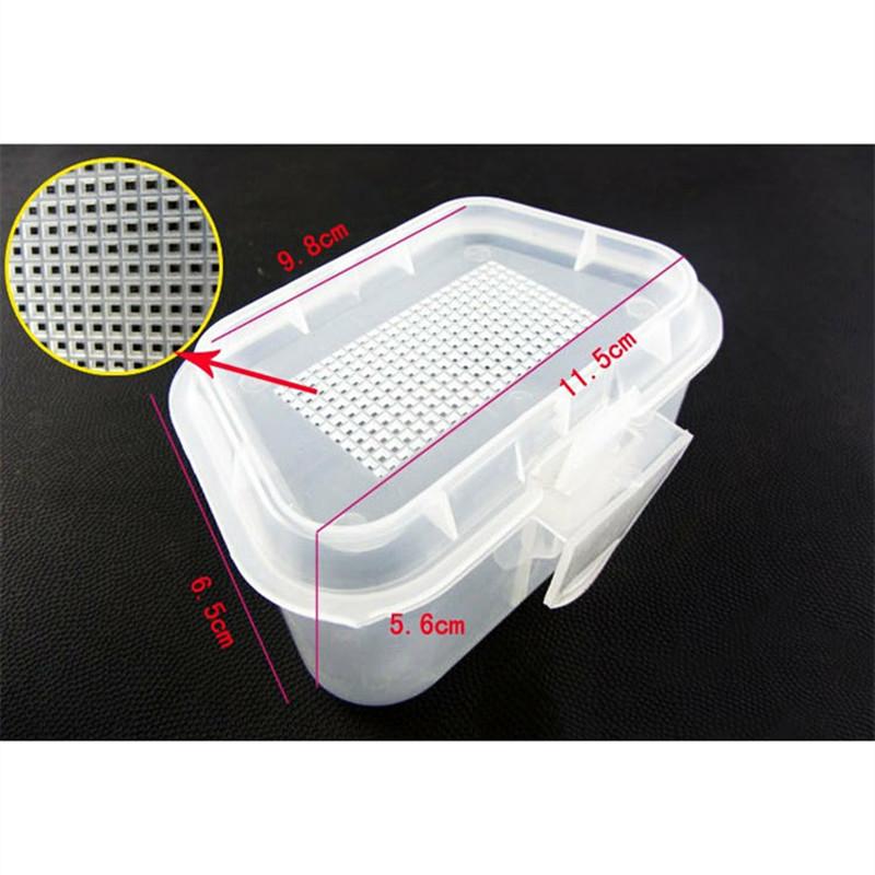 LEO Breathable Plastic Fishing Live Bait Storage Box Earthworm Bloodworms Bait Container