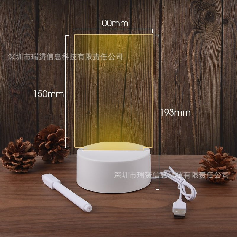 Take Down Notes And Light Up Your Space Transparent Luminous Acrylic Noteboard