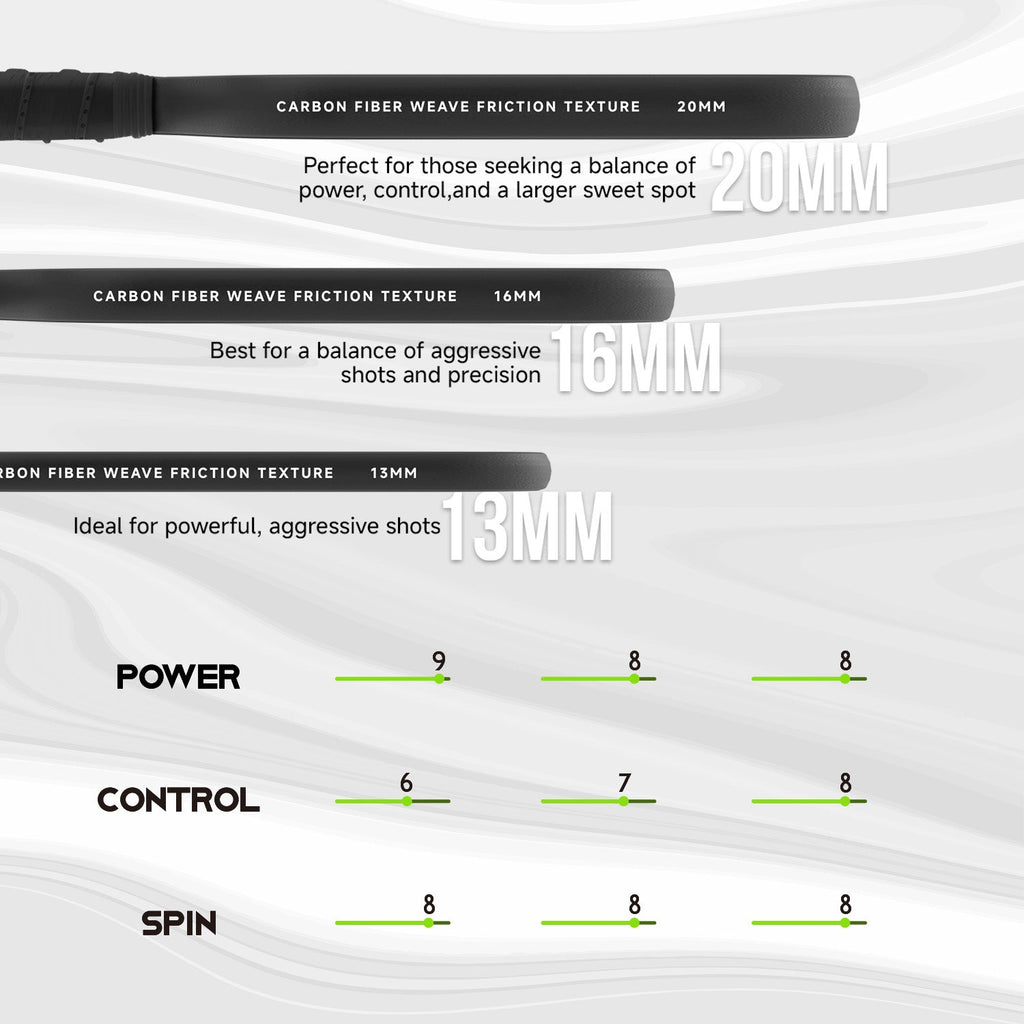 Ascent Power Red in 13mm and 16mm for more control