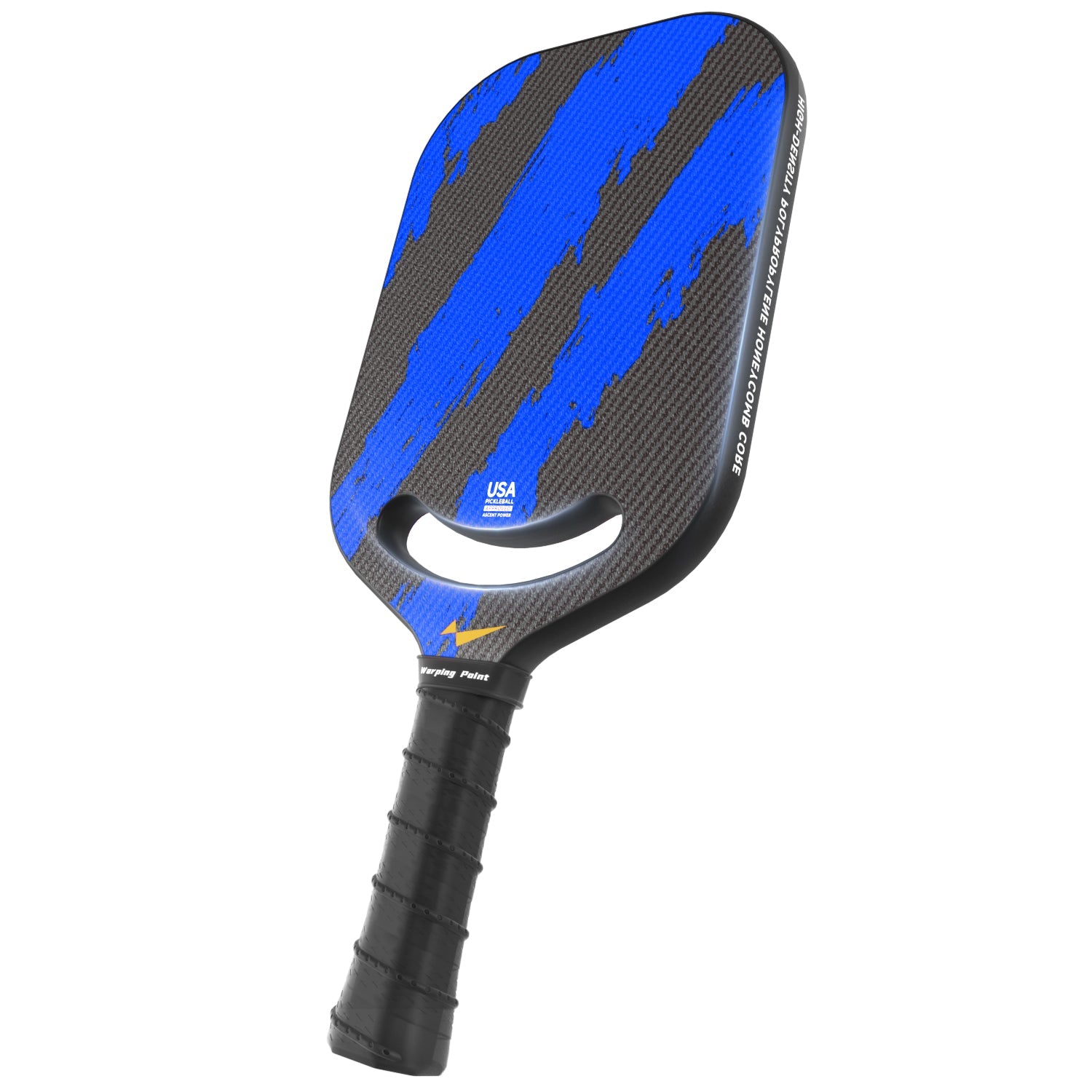 Ascent Power Blue Pickleball Paddle – 20mm Core for Spin & Stability