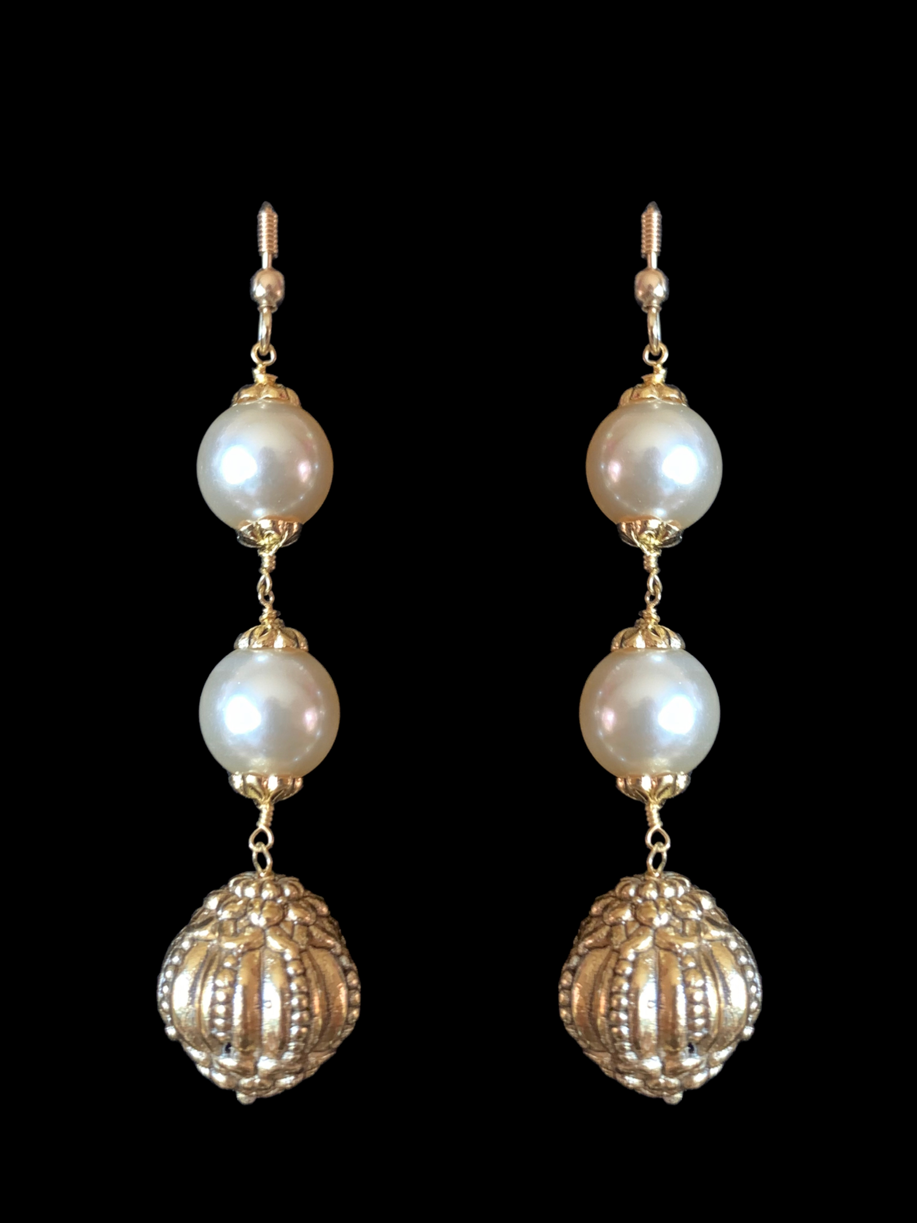 92.5 silver and gold plated nakshi beads mala