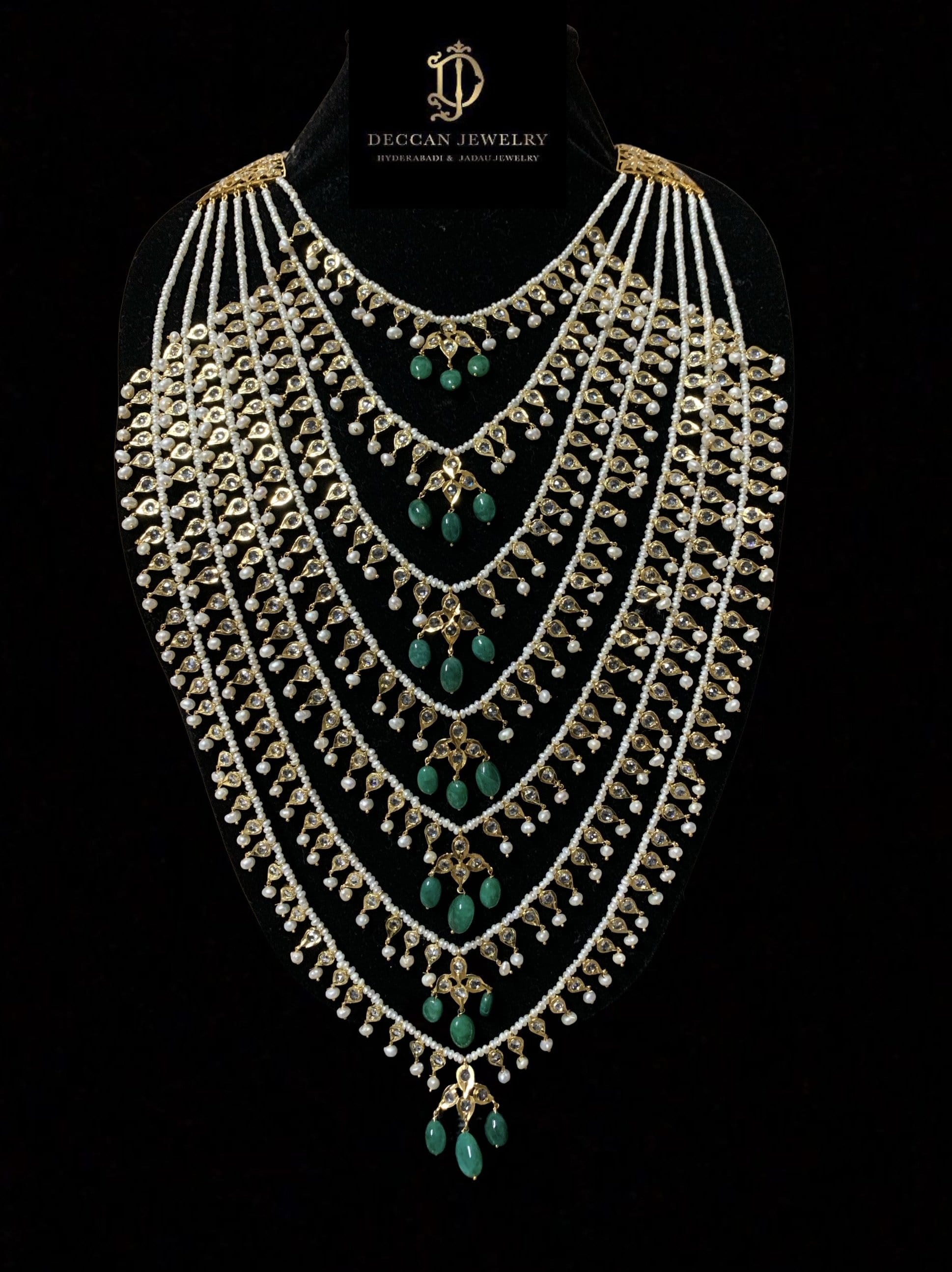 SAT15 Insia Bridal satlada in fresh water pearls ( READY TO SHIP )